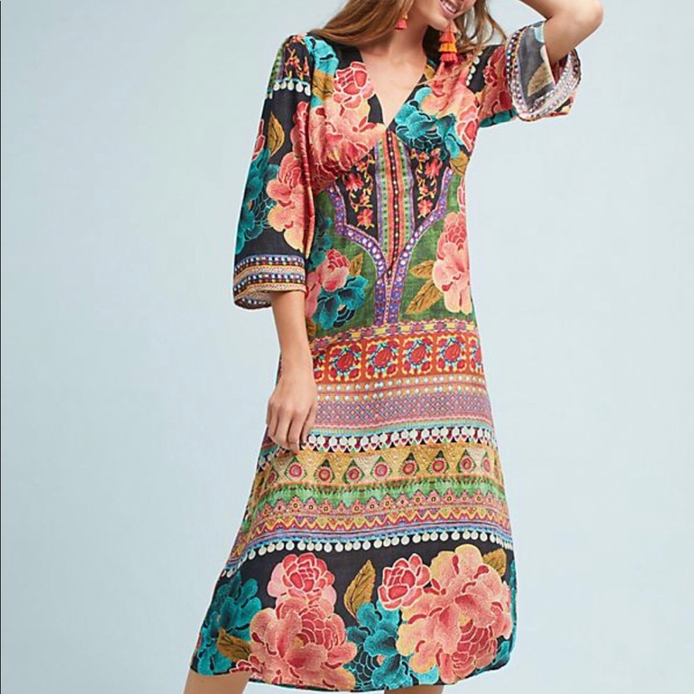 Anthropologie NWT Farm Rio Dress Large